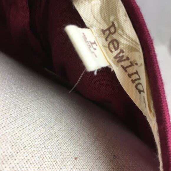 Rewind Floral Chevron Tee Maroon White Large - Picture 10 of 14